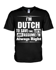 DUTCH ALWAYS RIGHT V-Neck T-Shirt thumbnail