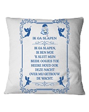 IK GA SLAPEN DUTCH BEDTIME PRAYER POSTER Square Pillowcase thumbnail