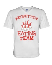 KROKETTEN EATING TEAM V-Neck T-Shirt thumbnail