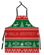 VROLIJK KERSTFEEST DUTCH CHRISTMAS Apron thumbnail