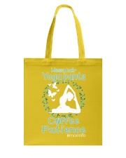 messy hair yoga pant Tote Bag tile