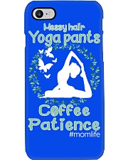 messy hair yoga pant Phone Case tile