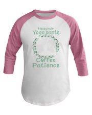 messy hair yoga pant Baseball Tee tile