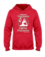 messy hair yoga pant Hooded Sweatshirt tile