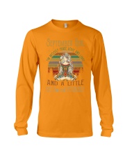September girl peace love light Long Sleeve Tee tile