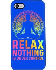 Yoga Relax Nothing is under control man Phone Case tile