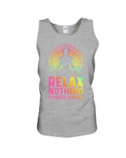 Yoga Relax Nothing is under control man Unisex Tank tile