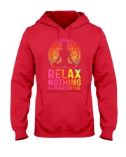 Yoga Relax Nothing is under control man Hooded Sweatshirt tile