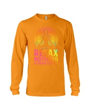 Yoga Relax Nothing is under control man Long Sleeve Tee tile