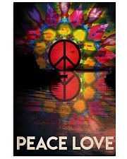 Poster yoga peace love 24x36 Poster front