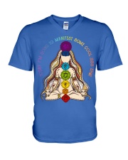 Yoga today im going V-Neck T-Shirt tile