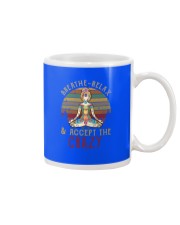Yoga namaste breathe relax Mug tile
