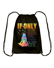 if only yoga Drawstring Bag tile