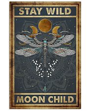 Poster yoga moon chill dragonfly 24x36 Poster front