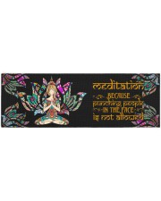 Yoga Mat horizontal meditation because girl Yoga Mat 70x24 (horizontal) front