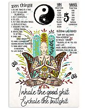 Poster yoga inhale the good man 24x36 Poster front