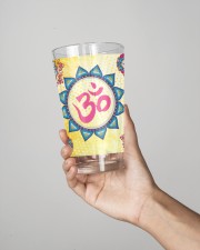 Pint glass yoga 18 16oz Pint Glass - 2 pieces aos-16oz-pint-glass-lifestyle-front-02