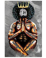 Poster yoga black man 24x36 Poster front