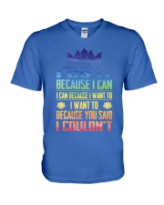 Yoga i do it V-Neck T-Shirt tile