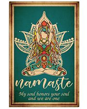 Poster yoga namaste my soul honors your soul 24x36 Poster front