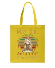 May girl peace love light Tote Bag tile