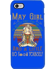 May girl peace love light Phone Case tile