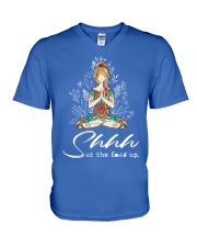 Yoga Shhh upp V-Neck T-Shirt tile