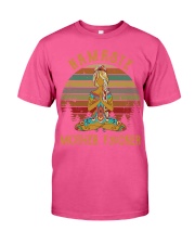 yoga namaste mother fucker Classic T-Shirt tile
