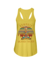 yoga namaste mother fucker Ladies Flowy Tank tile