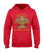 yoga namaste mother fucker Hooded Sweatshirt tile