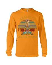 yoga namaste mother fucker Long Sleeve Tee tile