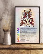 Poster yoga 7 charka red 24x36 Poster lifestyle-poster-3
