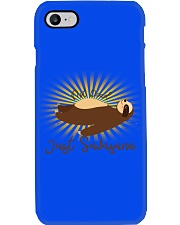 Yoga savasana not dead sloth Phone Case tile