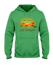 Yoga savasana not dead dog Hooded Sweatshirt tile