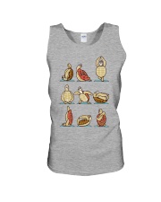 Yoga turtle pose Unisex Tank tile