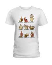 Yoga turtle pose Ladies T-Shirt front