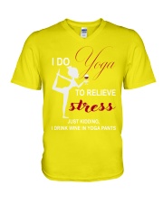 i do yoga V-Neck T-Shirt tile
