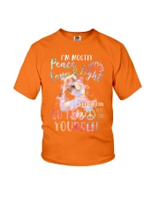 peace love light yoga Youth T-Shirt tile