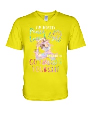 peace love light yoga V-Neck T-Shirt tile