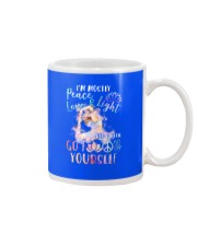 peace love light yoga Mug tile