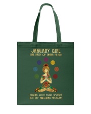 January Girl Not My Problem Tote Bag tile