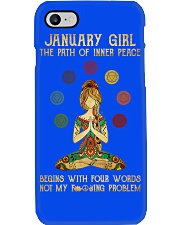 January Girl Not My Problem Phone Case tile