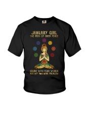 January Girl Not My Problem Youth T-Shirt tile