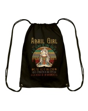 Abril girl yoga bruja Drawstring Bag tile