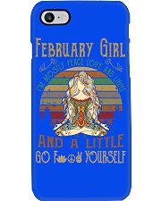 February girl peace love light Phone Case tile