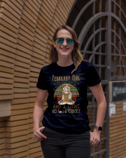 February girl peace love light Ladies T-Shirt lifestyle-women-crewneck-front-2