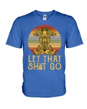 Yoga let that go V-Neck T-Shirt tile