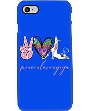 Peace Love Yoga Unicorn Phone Case tile