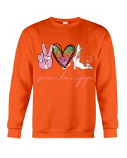 Peace Love Yoga Unicorn Crewneck Sweatshirt tile