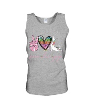 Peace Love Yoga Unicorn Unisex Tank tile